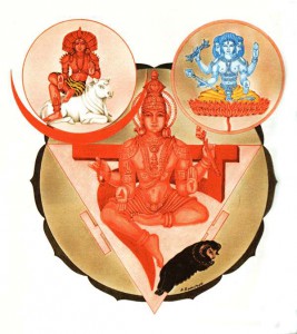 Indische Gottheiten Rudra, Lakini, Vahni