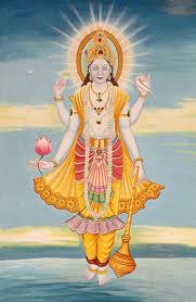 Indische Gottheit Narayana