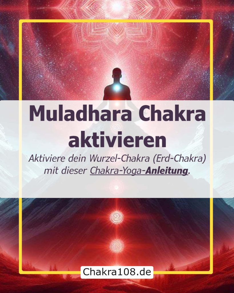 Aktivierung Muladhara Chakra: Aktiviere dein Erd-Chakra, Wurzel-Chakra bzw. dein Muladhara-Chakra mit dieser Anleitung aus dem Chakra-Yoga und Meditation.